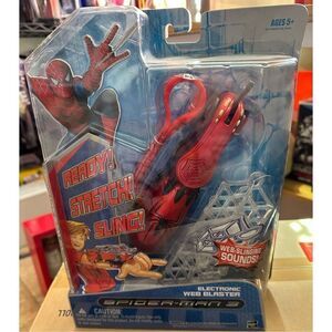 SPIDER-MAN 3 Electronic Web Blaster w/ Web Slinging blasting sounds Hasbro 2006